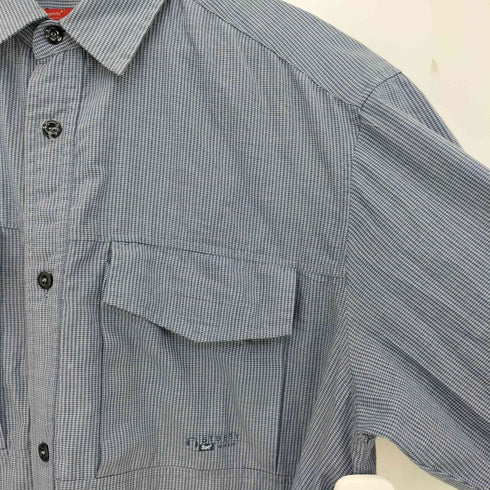 ステューシー Stussy WORK 90s 紺タグ チェック ダブルポケットシャツ メンズ import:L